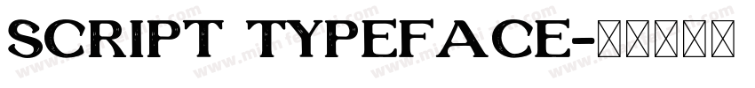 Script Typeface字体转换